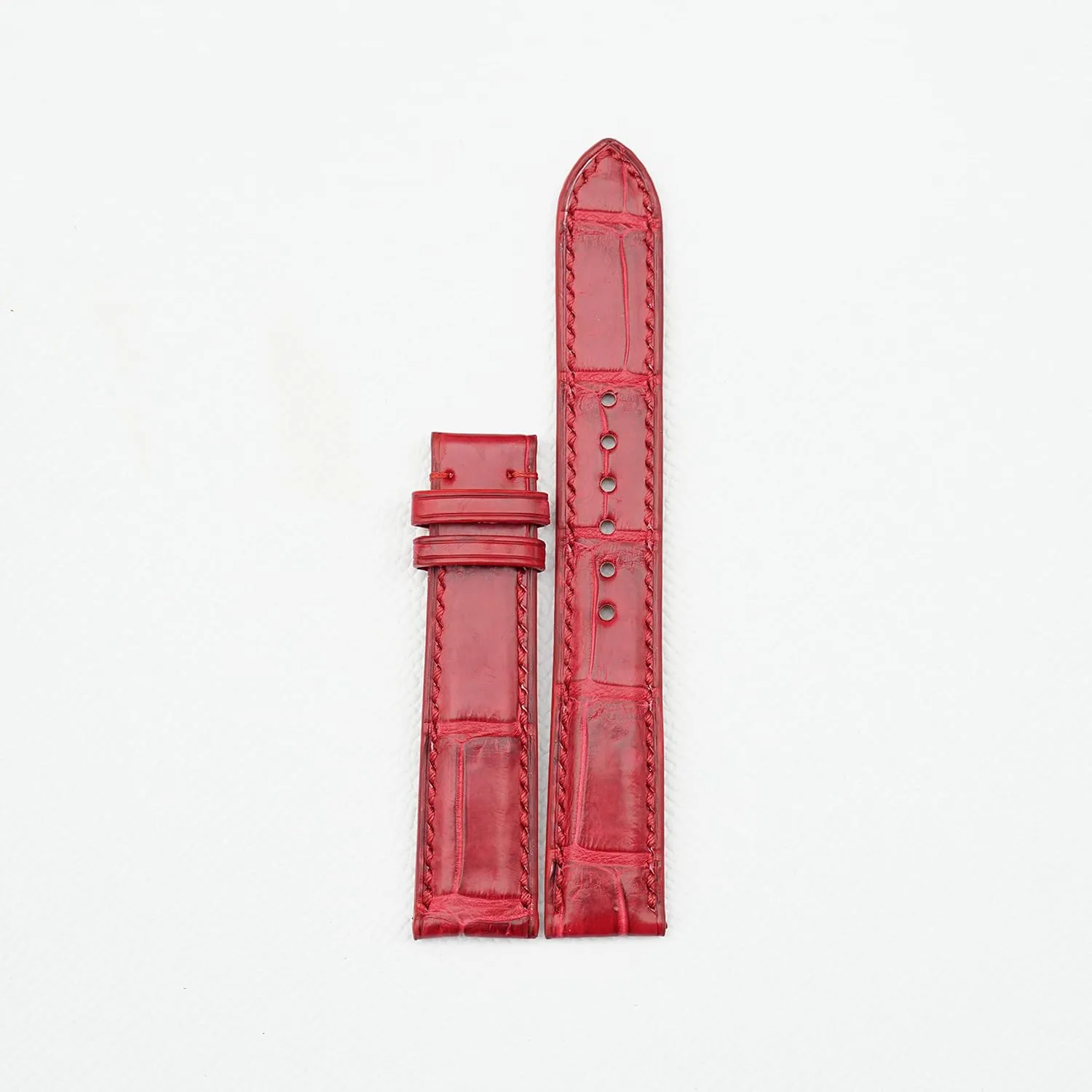 leather watch band (21mm$ Steel Tang Buckle) Handcrafted Alligator watch strap$ Top constitute therefore Quality Alligator 