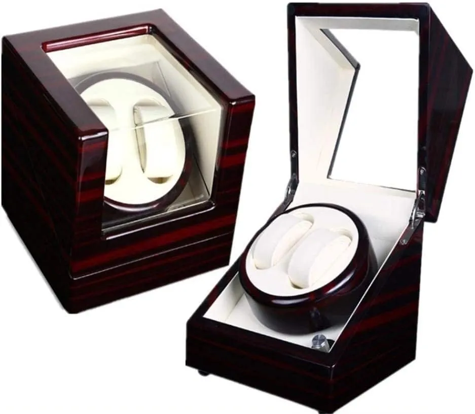 Leather Watch Winder Display Watch Box Automatic Watch Winder,2  0 Shaker Automatic Winding incessant above package Box Mechanical Watch Rotation Motor Winding Box Piano Paint   Pu 