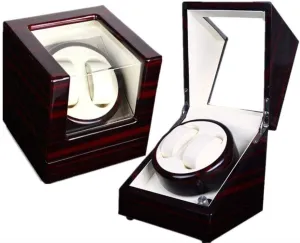 Leather Watch Winder Display Watch Box Automatic Watch Winder,2  0 Shaker Automatic Winding incessant above package Box Mechanical Watch Rotation Motor Winding Box Piano Paint   Pu 