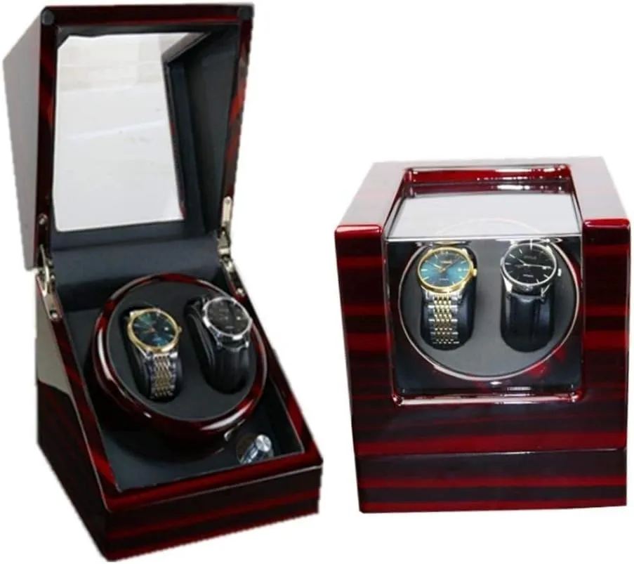 Leather Watch Winder Display Watch Box Automatic Watch Winder,2  0 Shaker Automatic Winding incessant above package Box Mechanical Watch Rotation Motor Winding Box Piano Paint   Pu 