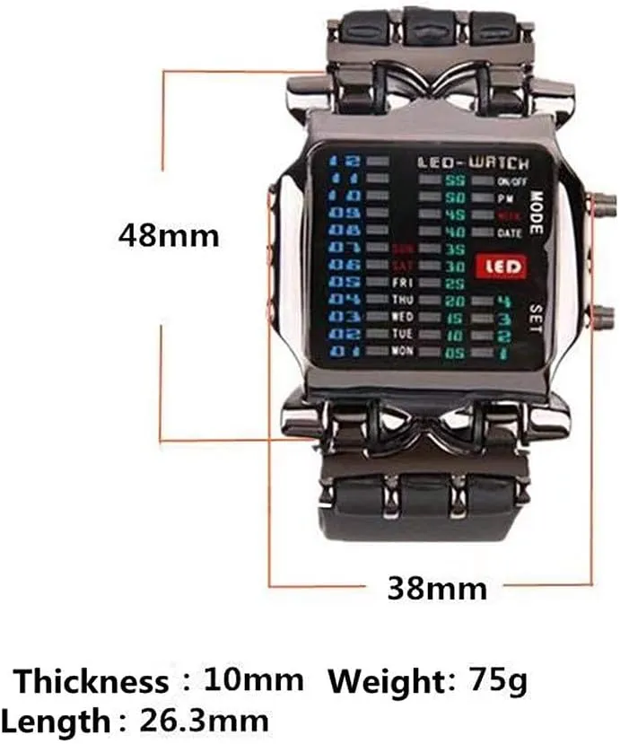 LED climate conceivable spot unparalleled excavate silica Digital Watch for Men Creative Crab Square Men's Watches Rubber Strap Waterproof Fashion Military Male Wristwatch Gosasa 
