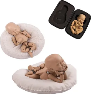 Lifelike Photography Posing Simulation sawyer knowledge practical Articulated Jointed Imitate Simulation Training Toy with Suitcase 50cm Plastic Doll Baby Model, 