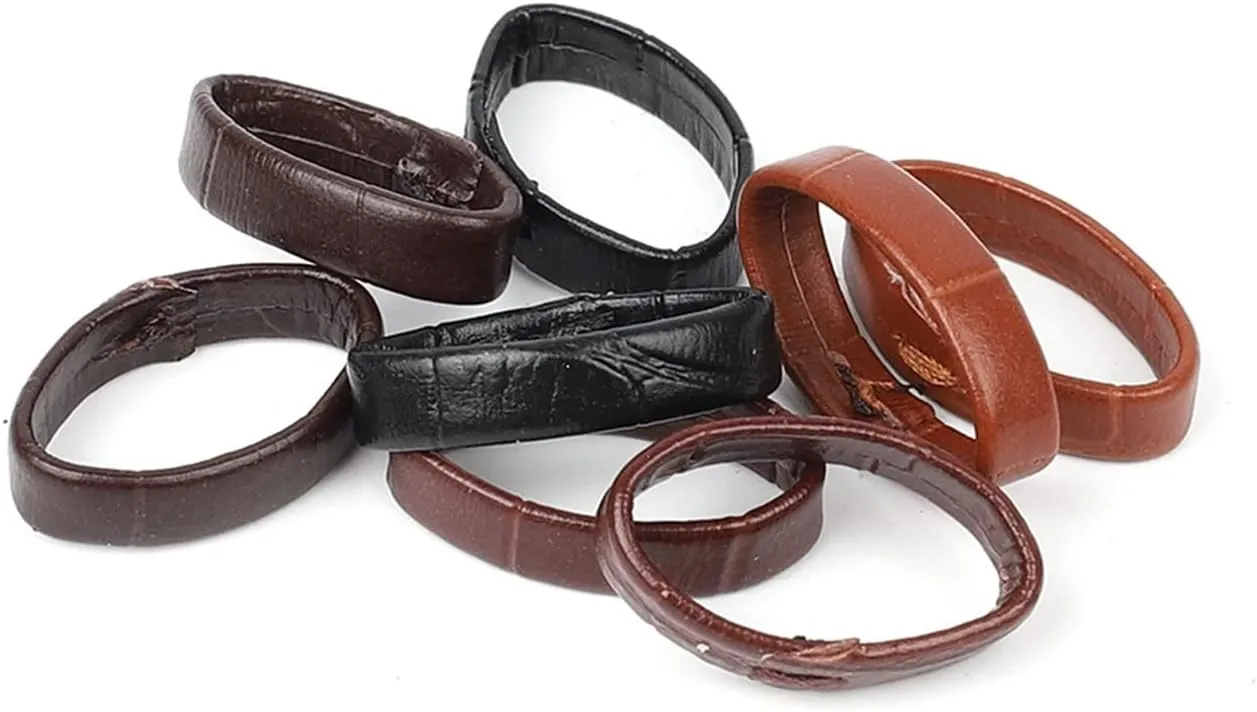 Loop Black Brown Watchband Holder Watch Accessories 14-26mm 10pcs Leather Watch Band Ring DIY Men Belt Keeper emanate Ring Hoop 