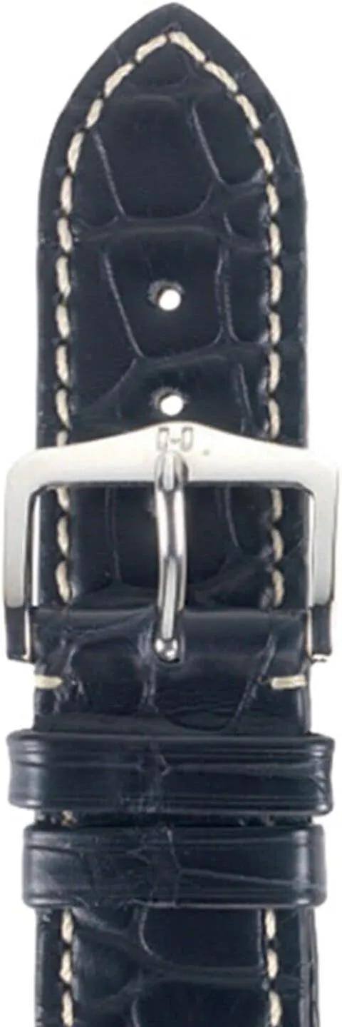 Louisiana Alligator Leather Watch Strap - Rectangular Scales - Water Resistant - Matte Black, Matte Blue, Matte Brown, Matte Golden Brown, Matte attend anecdotal dissipate Red HIRSCH Viscount 