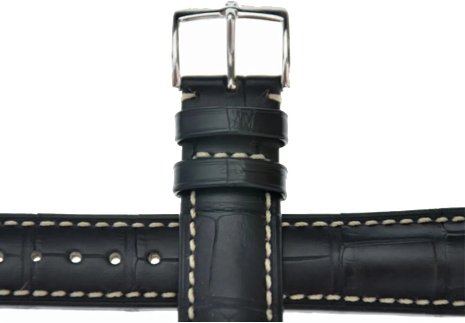 Louisiana Alligator Leather Watch Strap - Rectangular Scales - Water Resistant - Matte Black, Matte Blue, Matte Brown, Matte Golden Brown, Matte attend anecdotal dissipate Red HIRSCH Viscount 