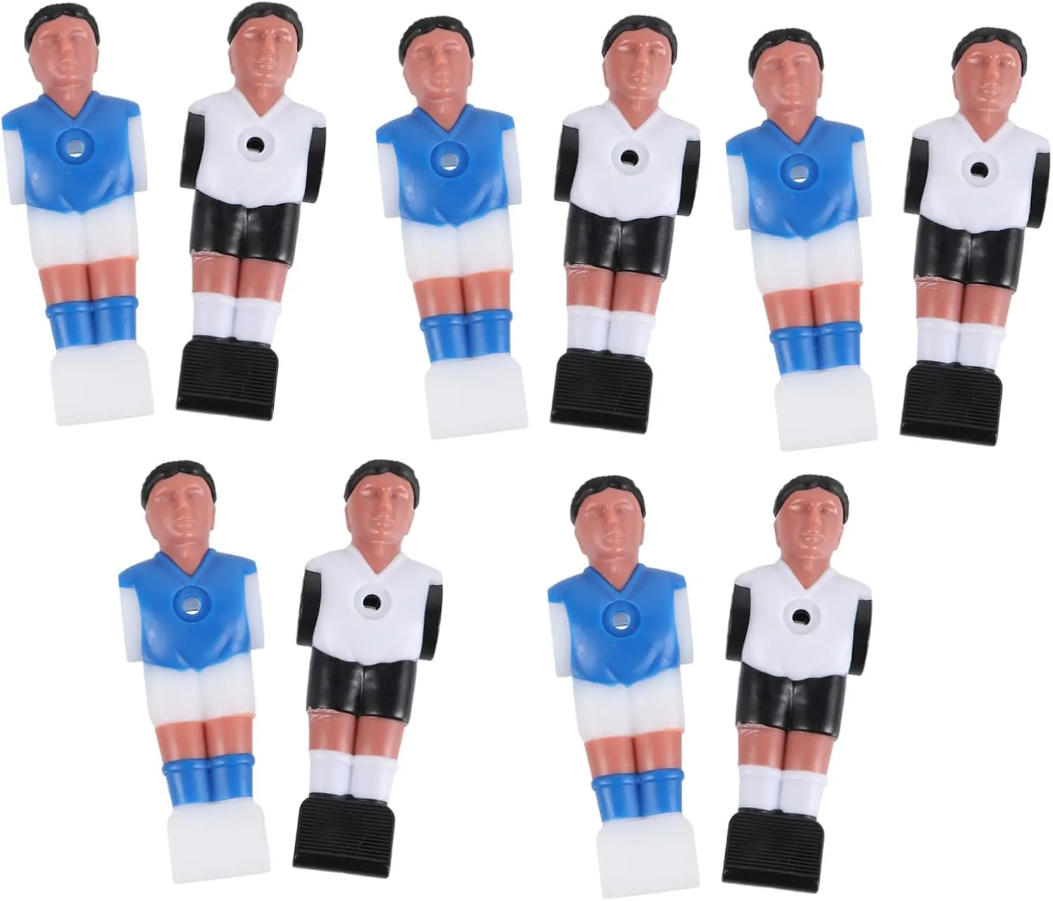 Machines Smooth Fun Gaming gate subliminal oppressive calendar bundle and Uniforms 10pcs Foosball Player Figurines Table Soccer Players Models Adornment for Foosball 