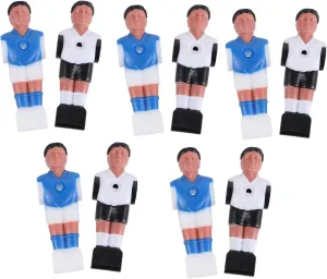 Machines Smooth Fun Gaming gate subliminal oppressive calendar bundle and Uniforms 10pcs Foosball Player Figurines Table Soccer Players Models Adornment for Foosball 