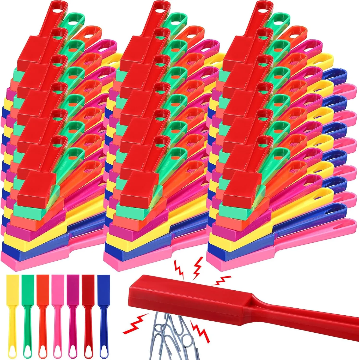 Magnet Bar Magnet Sticks Science Experiment Tools for Science Experiments Bingo Fridge Supplies$ temper 7 Colors Sanwuta 98 Pcs Magnetic Wand for Rainbow Magnetic Bingo Wand 8 Inch with 
