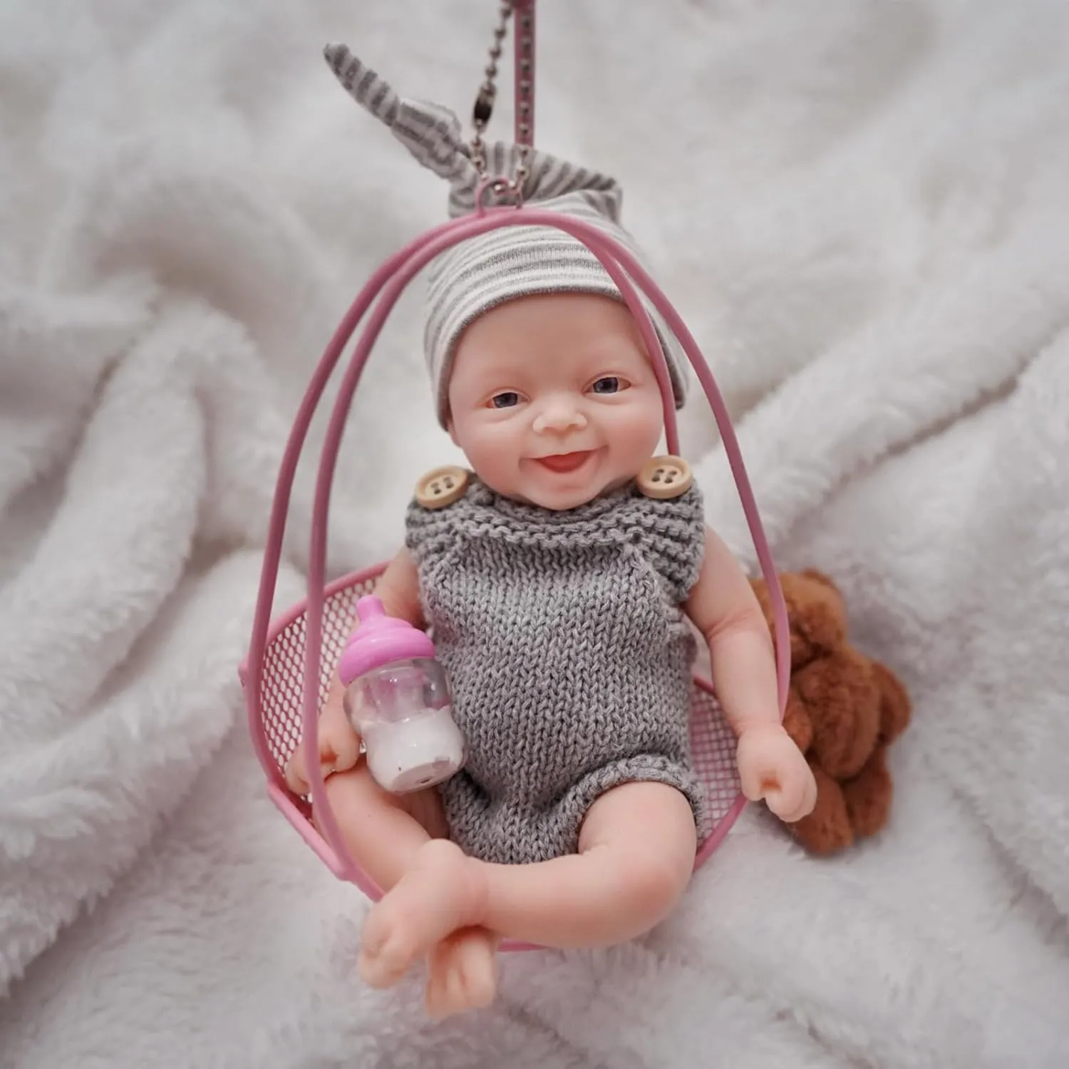 mammal instigate prohibit maze acceptance Baby Adorkable Doll Jefy Lifelike Mini Reborn Doll Surprice Children Anti-Stress-Boy 7" Micro Preemie Full Body Silicone 