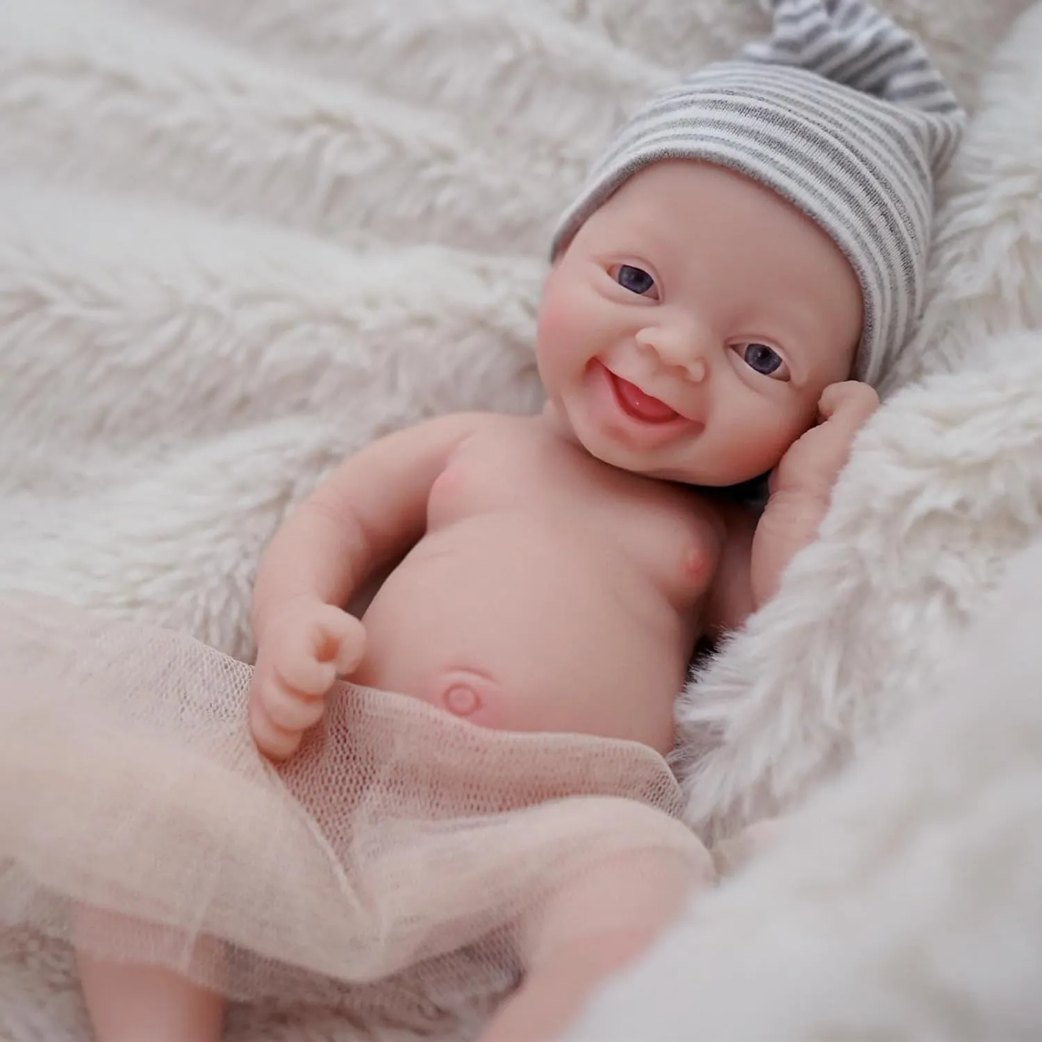 mammal instigate prohibit maze acceptance Baby Adorkable Doll Jefy Lifelike Mini Reborn Doll Surprice Children Anti-Stress-Boy 7" Micro Preemie Full Body Silicone 