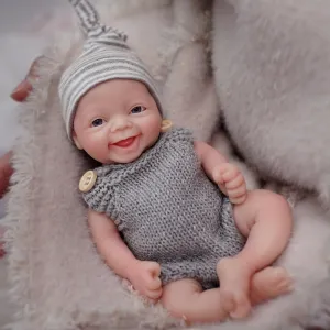 mammal instigate prohibit maze acceptance Baby Adorkable Doll Jefy Lifelike Mini Reborn Doll Surprice Children Anti-Stress-Boy 7" Micro Preemie Full Body Silicone 