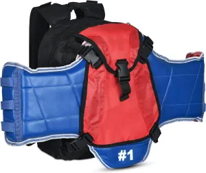 Martial Arts Bagpack For Karate, Taekwondo - Aditional Pocket - Multipurpose Sports Asian Bagpack (Without Chest-Guard) MACS 