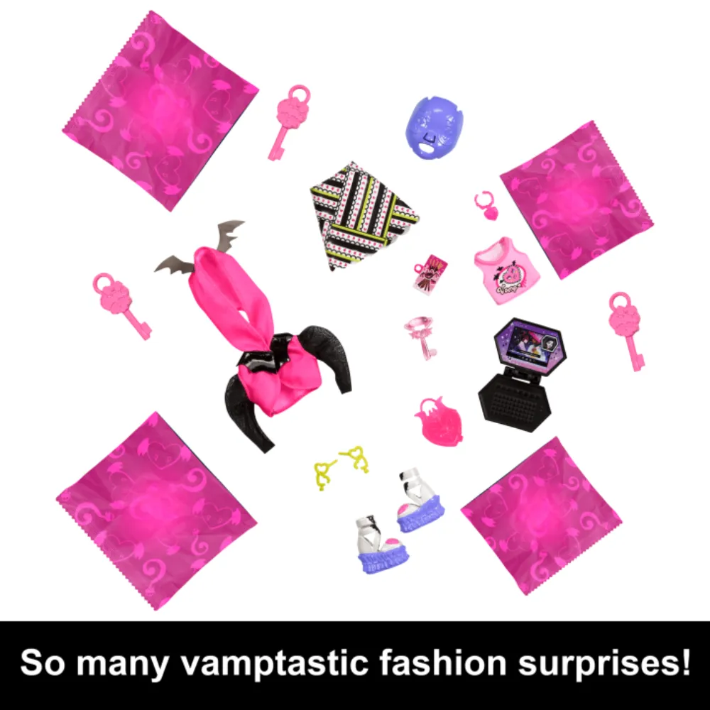 Mattel Monster High Doll, Draculaura, Skulltimate Secrets: Neon Frights