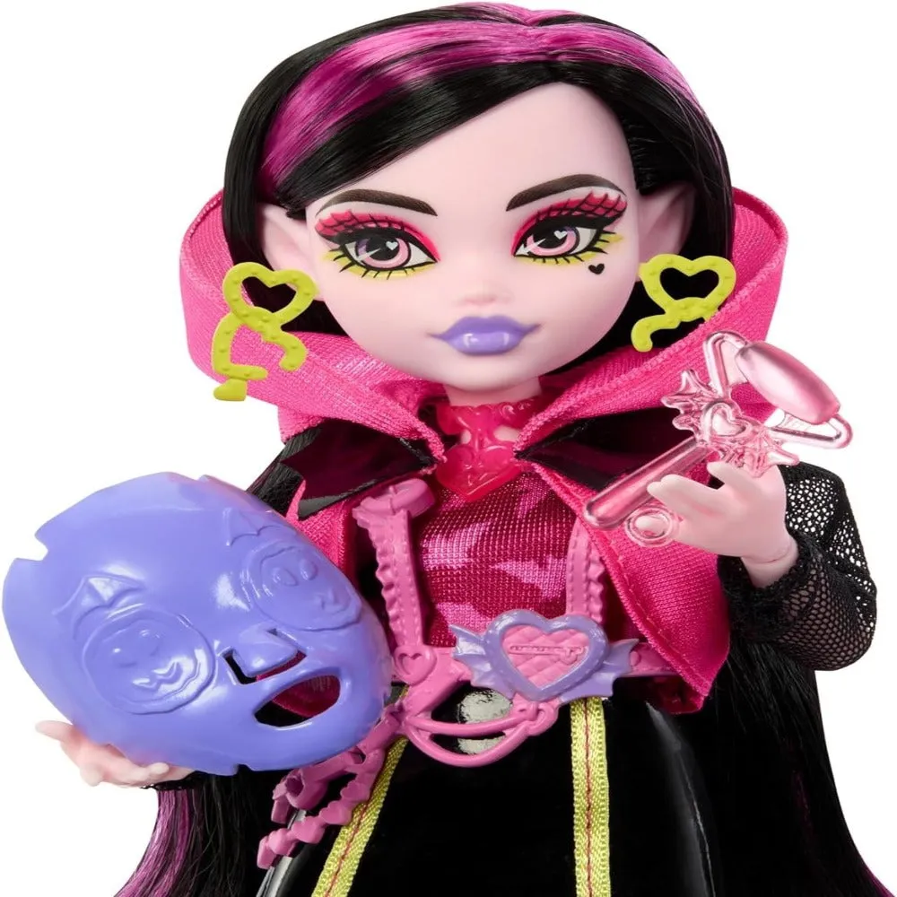 Mattel Monster High Doll, Draculaura, Skulltimate Secrets: Neon Frights