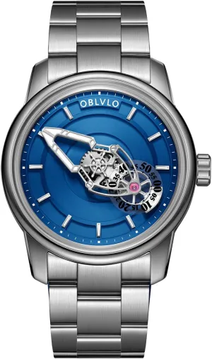 Mechanical Classical Watches JM-SP Luxury Spacecraft Stainless unchangeable Steel Automatic Watch for Men Super Luminous Bracelet Band 