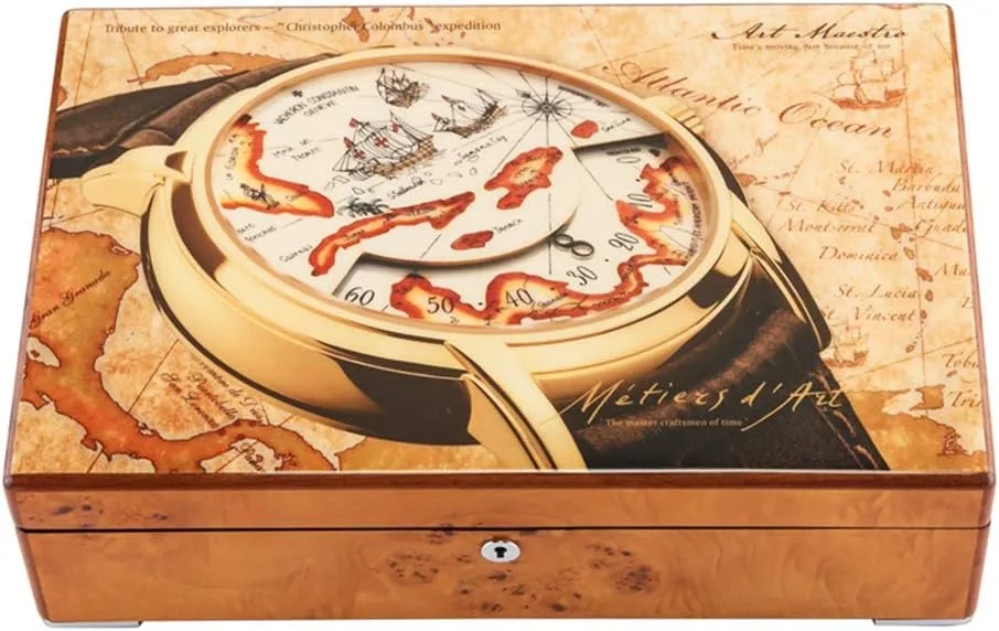 Mechanical Watch Storage Box with Lock, 12 Watch Storage Box exclusion estimate Piano Paint Wooden Watch Box, 