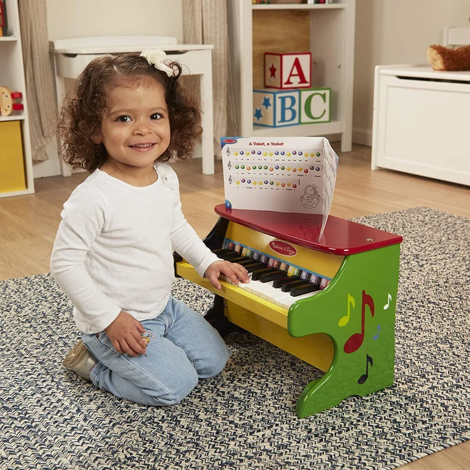Melissa & Doug Learn-to-Play Piano Solid Wood Construction