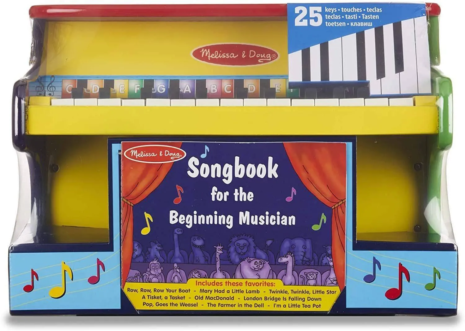 Melissa & Doug Learn-to-Play Piano Solid Wood Construction
