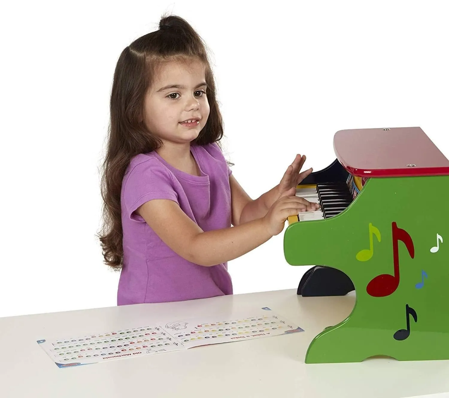 Melissa & Doug Learn-to-Play Piano Solid Wood Construction