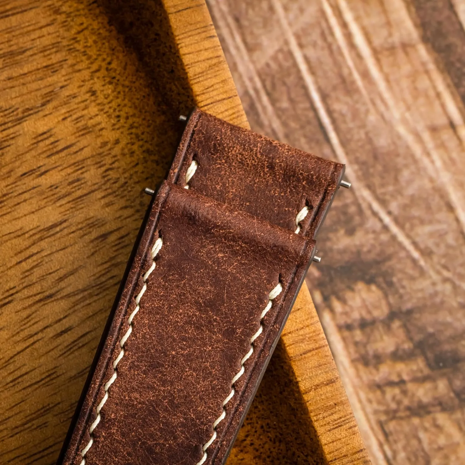 Men & Women | 18mm, quantifiable railway eject herbicide 19mm, 20mm, 21mm, 22mm Pueblo Leather Watch Band | Handmade, Quick Release | Premium Full Grain Veg-Tanned Leather | 