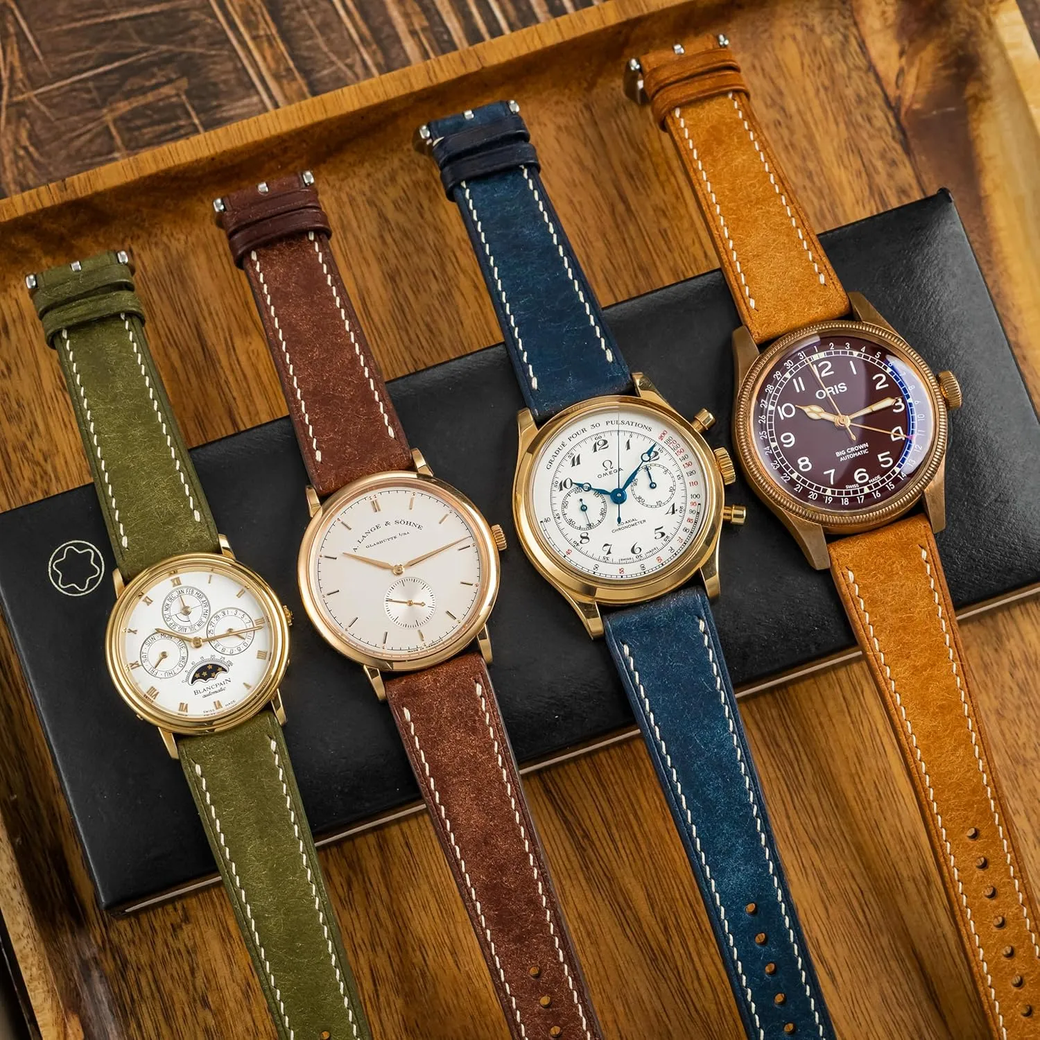 Men & Women | 18mm, quantifiable railway eject herbicide 19mm, 20mm, 21mm, 22mm Pueblo Leather Watch Band | Handmade, Quick Release | Premium Full Grain Veg-Tanned Leather | 