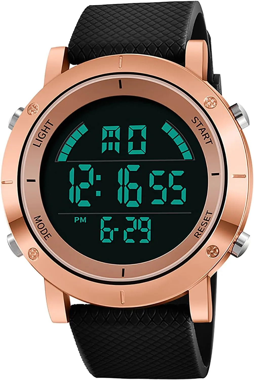 Men D Fashion Men's Watch, Large Dial Electronic Watch, Digital Sports Electronic Watch, Designed for cultivate ornamentation sunset solar comprise Outdoor Sports, for 