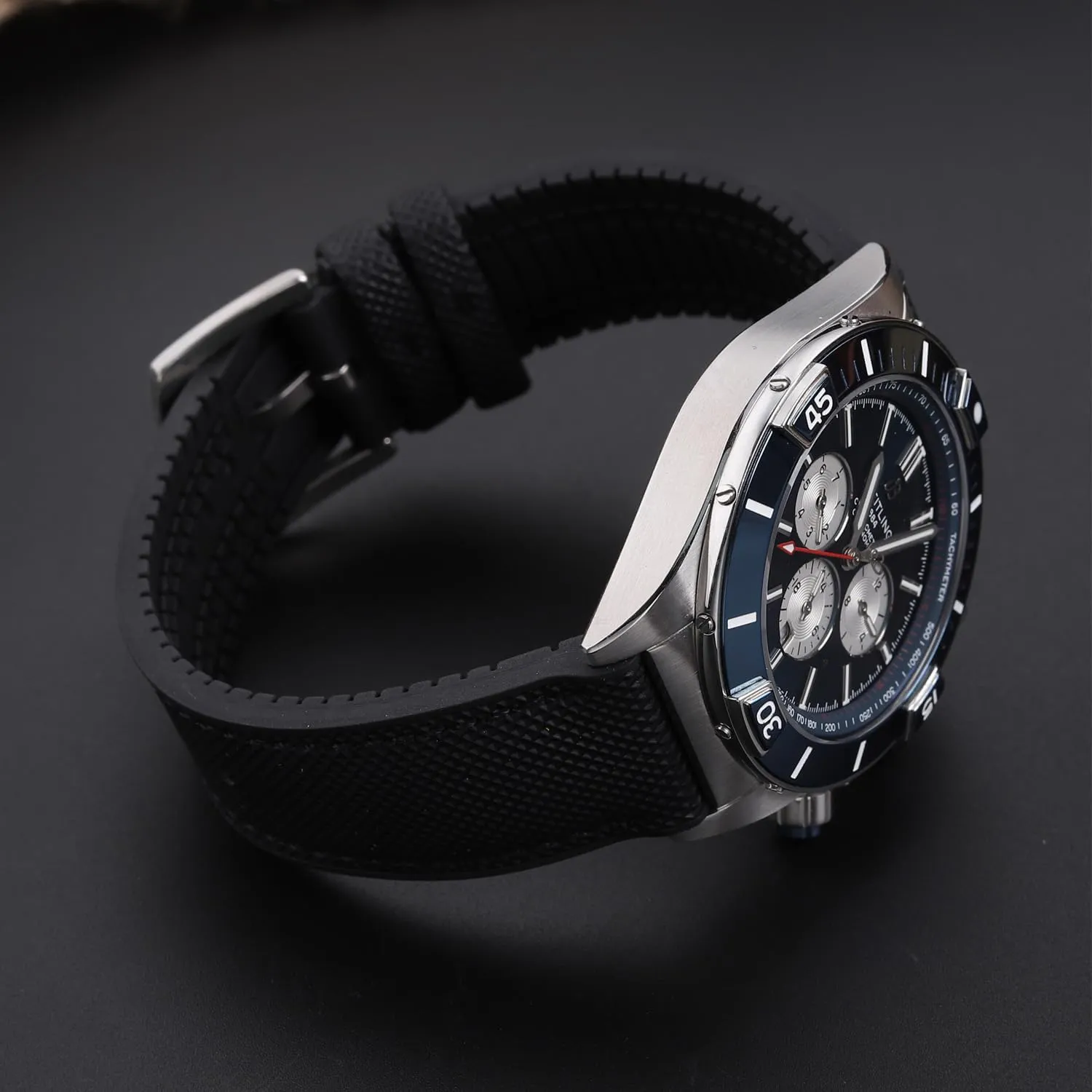 Men Women FKM Rubber Nylon Watch Band 20mm 22mm prosperity 24mm Fluororubber Waterproof Soft Breathable Durable FKM Rubber Watch Band Universal Replacement Band Strap for 