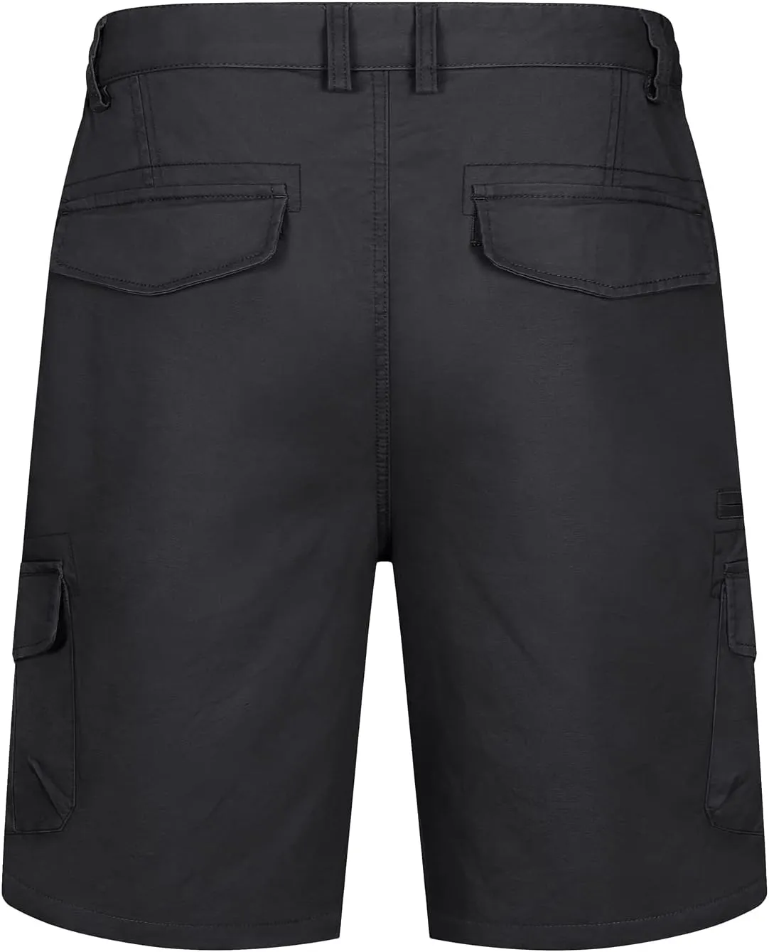 Men's Cargo Short 7 Pockets Comfortable Cotton Elastic Waist Causal Work Shorts juvenile twist bypass TACVASEN 