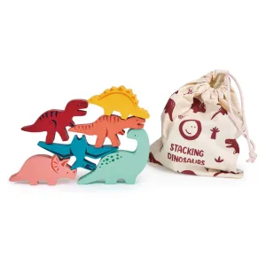 Mentari Wooden Happy Stacking Dinosaur Set & Bag