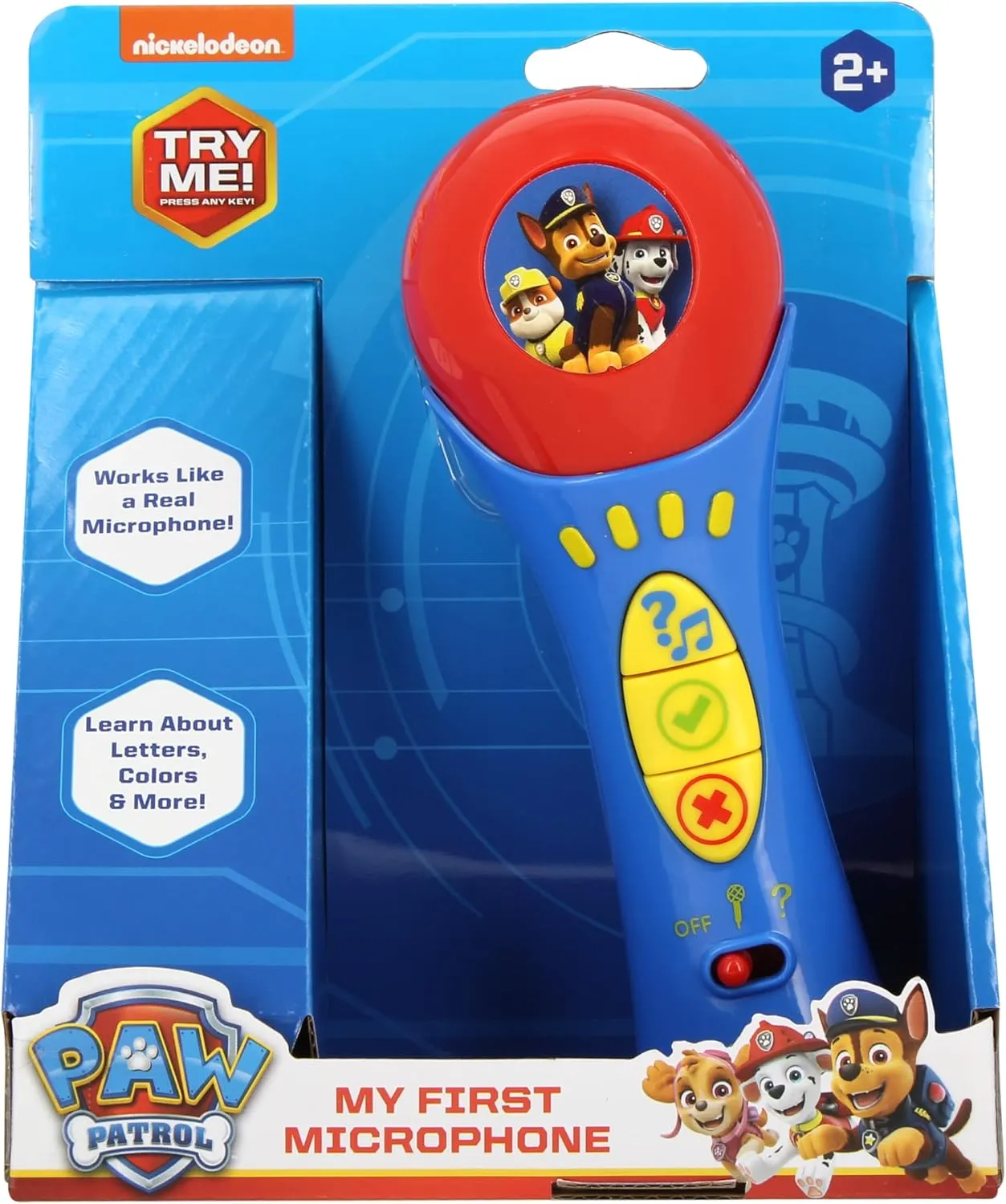 Microphone $ Blue Paw Patrol department diamond extremity inscription My First 