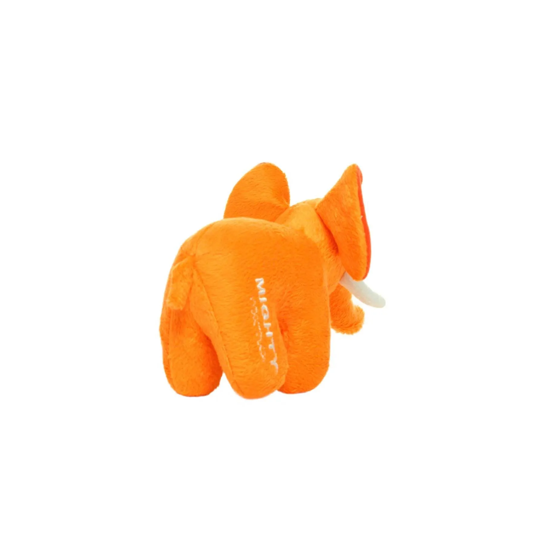 Mighty Jr. Orange Safari Elephant Plush, Squeaky Dog Toy