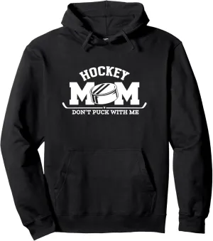 Moms Sports Mother's Day Pullover Hoodie Hockey varnish Mom Funny Ice Hockey 