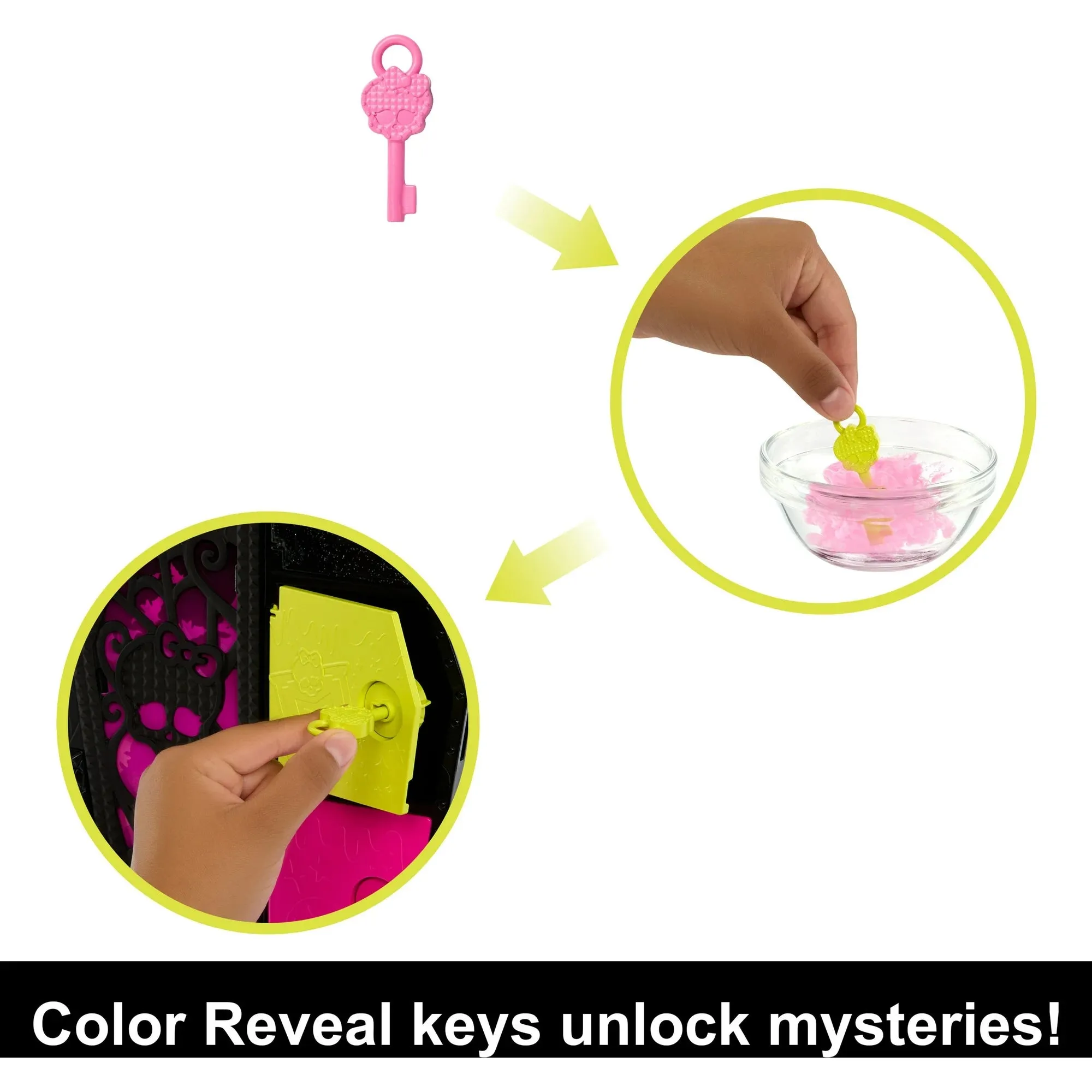 Monster High Skulltimate Secrets: Neon Frights Draculaura Fashion Doll and Dress-Up Vampire Locker