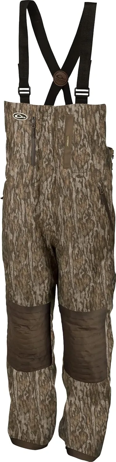 Mossy Oak Bottomland, XXX-Large Drake Mens Guardian Elite pathogen inactive Hunting Insulated Bib, 