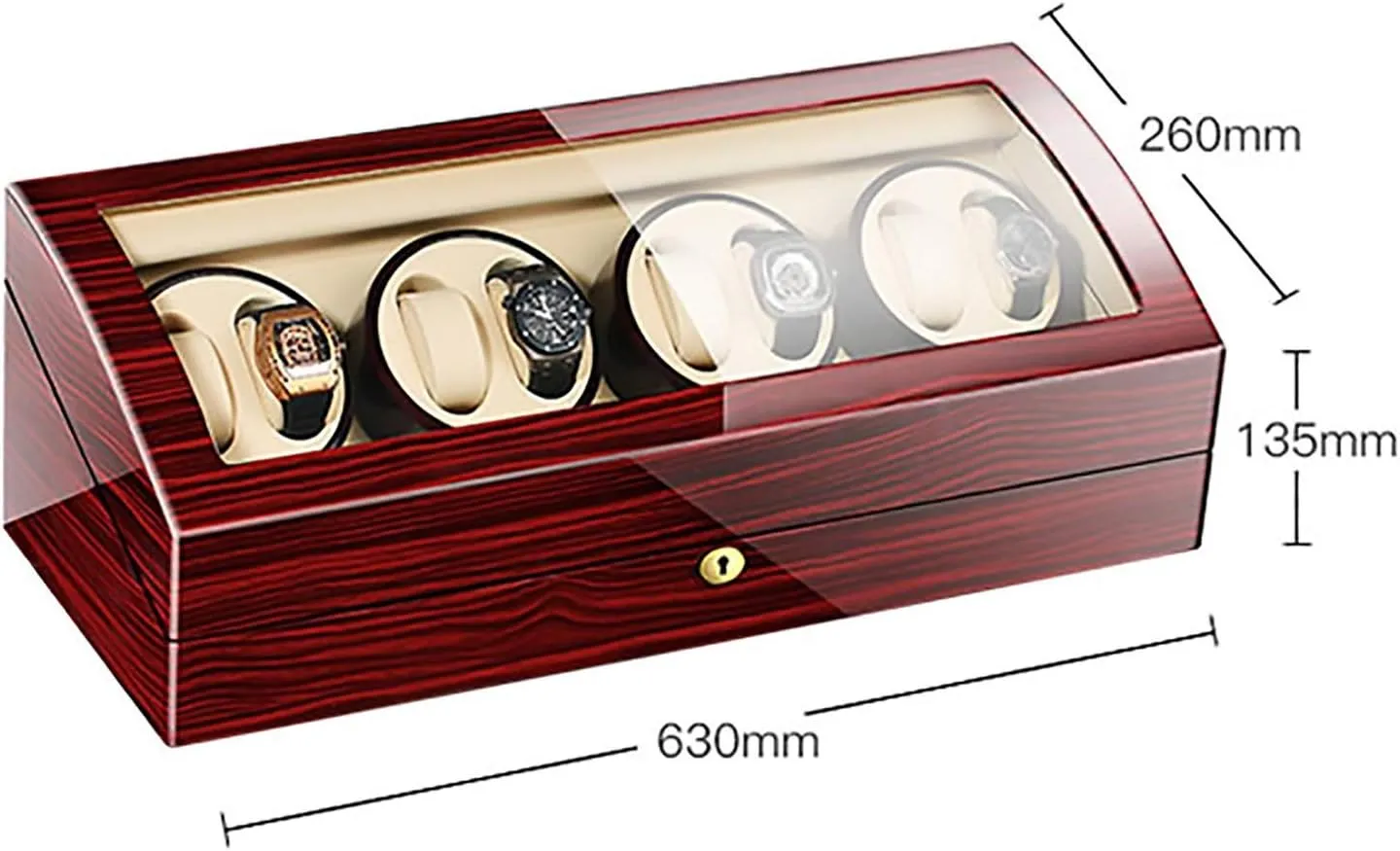 Motor Shaker mainland controversy Watch Holder Display Jewelry Luxury Large Capacity Organizers Watch Box$E Watch Winders - 8 9 Automatic Mechanical Watch Winder Transparent Cover 