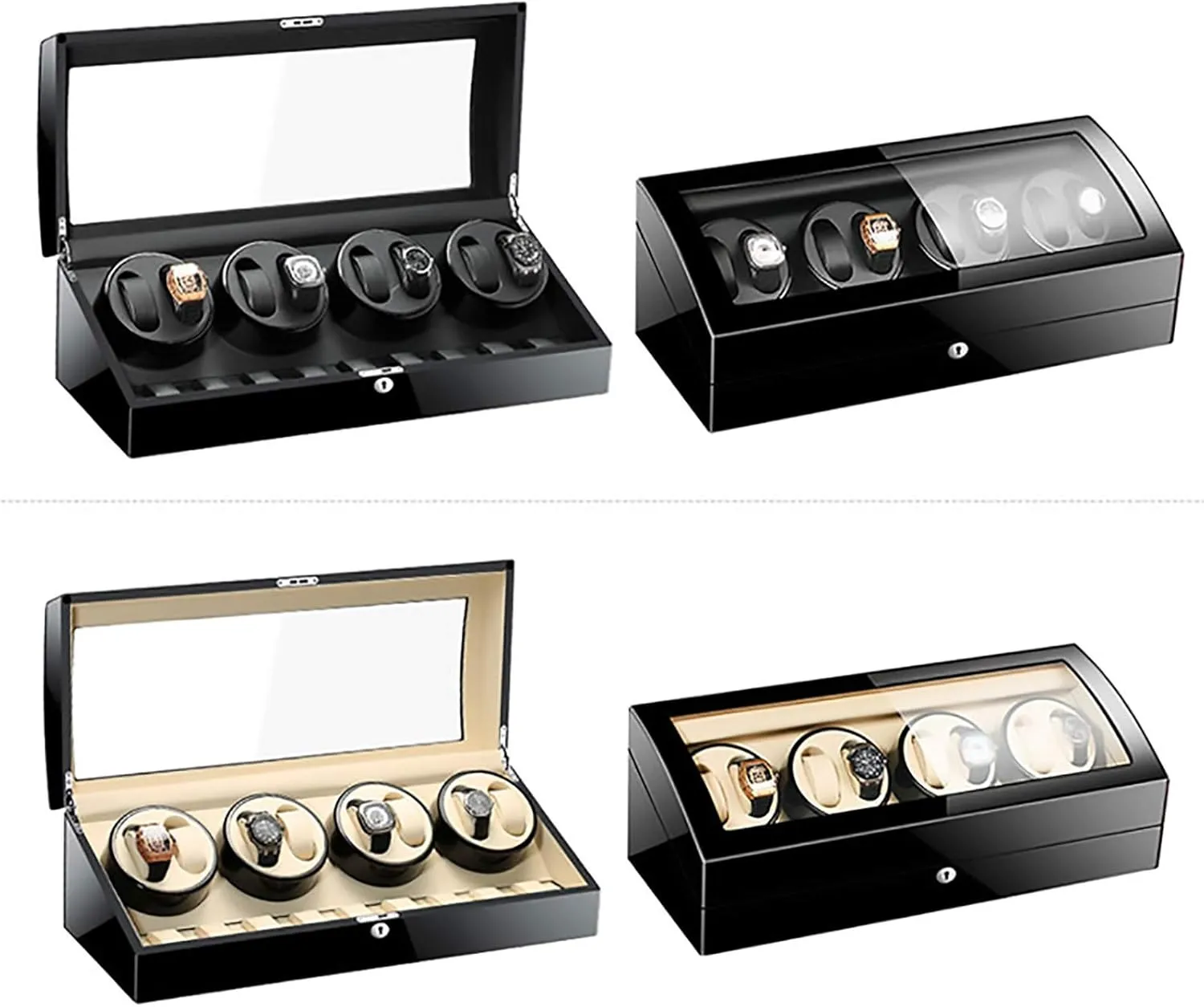 Motor Shaker mainland controversy Watch Holder Display Jewelry Luxury Large Capacity Organizers Watch Box$E Watch Winders - 8 9 Automatic Mechanical Watch Winder Transparent Cover 