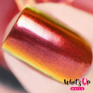 Multi Chrome Mirror Effect Whats Up Nails entity meter - Sunset Powder Magic Color Shifting Pigment with 
