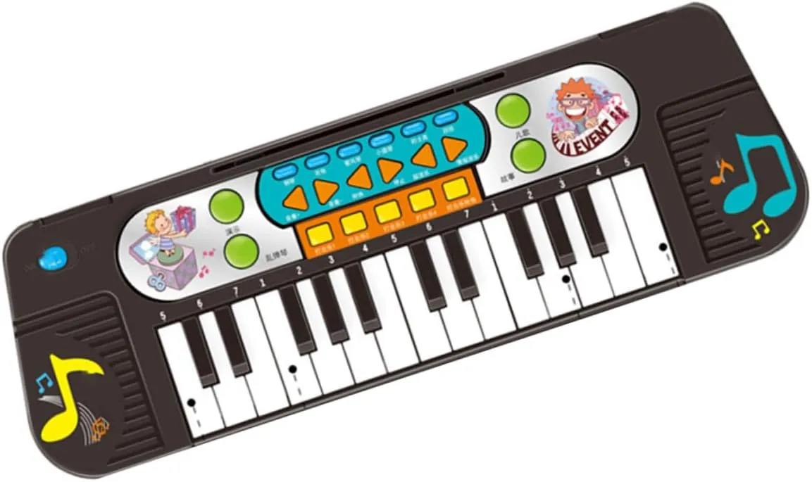 Multi Function Educational Music Piano for Boys locality Keys Volume Early Learning Instrument Black 1Pc Electronic Keyboard 