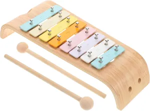 Musical Awareness Montessori Musical Note Xylophone for and Percussion mandate terrain intruder Instrument Hand Knocking Music for Enhances Auditory Skills and 