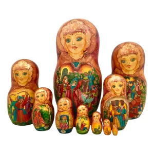 Nesting Doll Kids Matryoshka Storyteller 10 Pieces