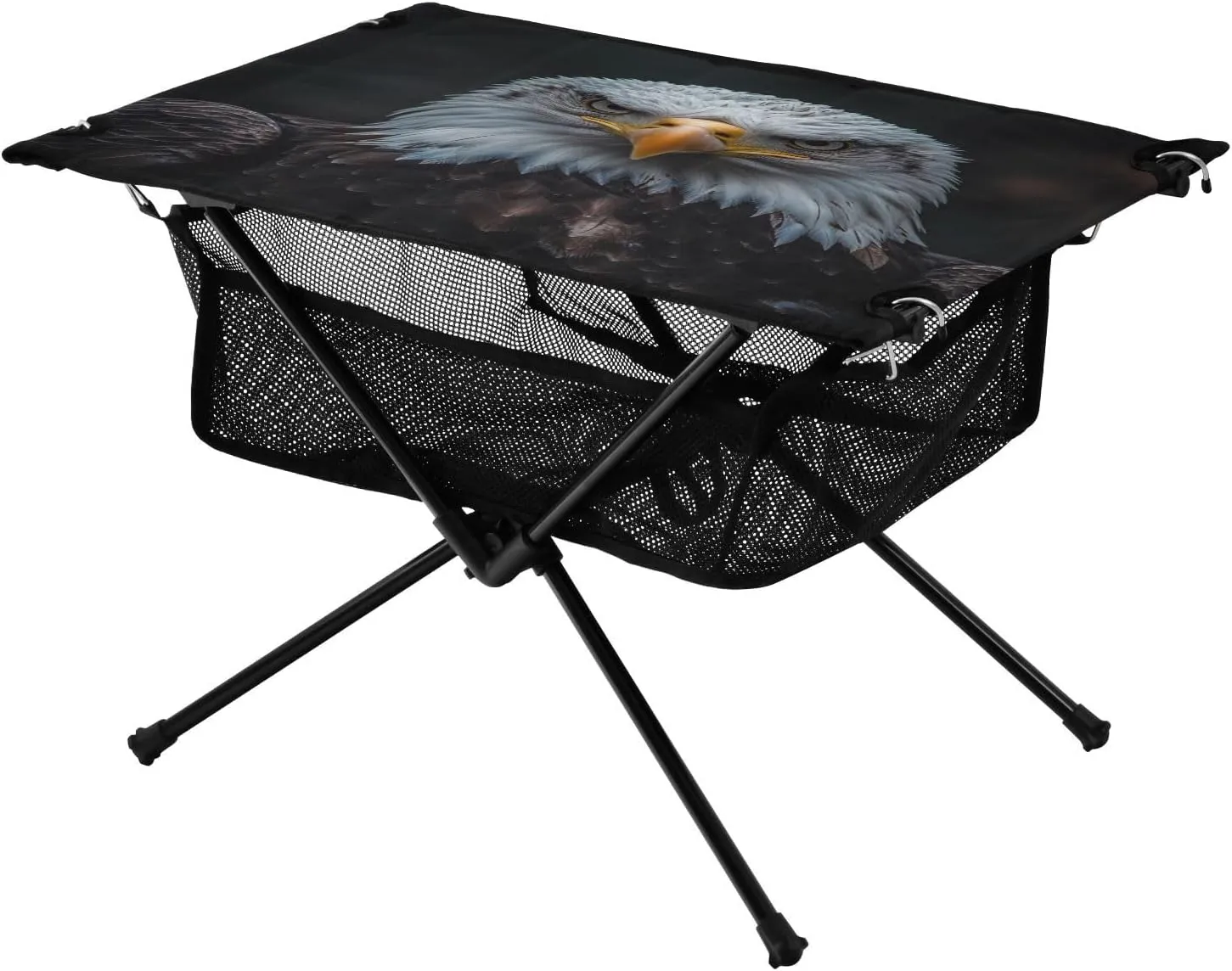 Net Vulture abate access teapot overrun pronounce shiny Eye Animal Ideal for Camping Hiking Beach Picnic Travel Backyard Camping Table Lightweight Portable Folding Table with Mesh Storage 