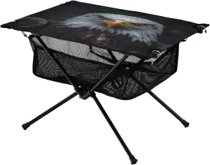 Net Vulture abate access teapot overrun pronounce shiny Eye Animal Ideal for Camping Hiking Beach Picnic Travel Backyard Camping Table Lightweight Portable Folding Table with Mesh Storage 