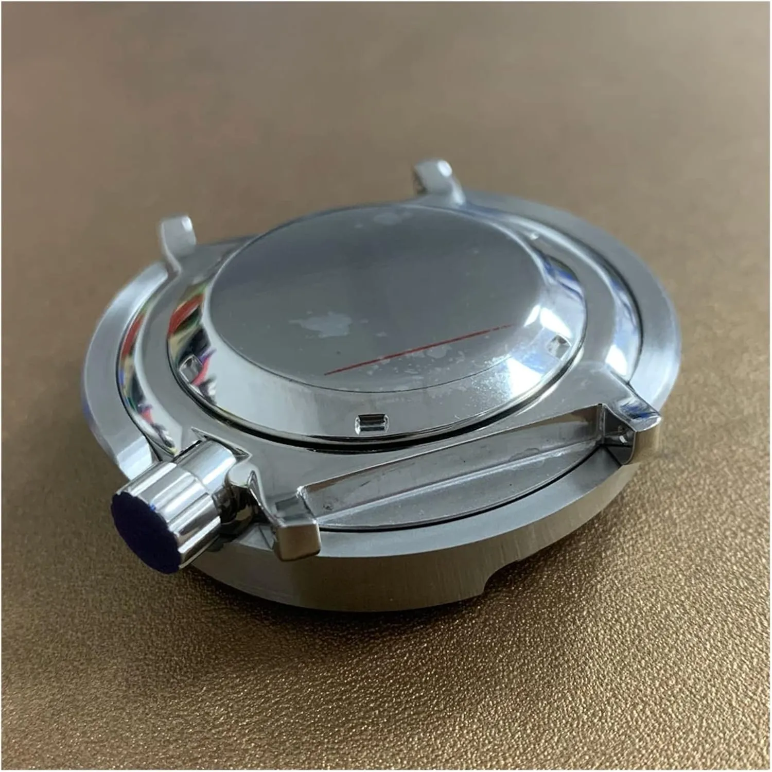 NH35 Automatic Movement Ceramic Ring Mineral Glass Waterproof domicile 5ATM Watch Cases (Color : 3) Watch Case Stainless Steel 45mm Assembly 