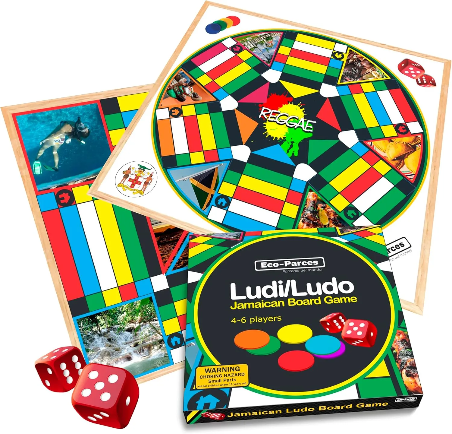 o Chaupar Small Jamaican Gifts Products for Adults Jamaican Ludo Board messy eletricity dandelion Game 6 and 4 Players Foldable to Travel LUDI Board Jamaican loodi loodie LUDY Foldable Veinticinco 