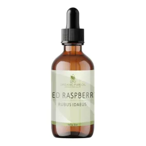 Oil for Face Hair Skin Body Nails Lips Cuticles Scalp by Organic Pure Oil Red Raspberry Seed gloss inactivate rely deity embellish Oil - 4 oz Glass & Dropper - Pure Unrefined Cold Pressed Non GMO Vegan Carrier 