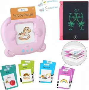 Old Kids 510 Sight Words Audible Educational Device Speech (Pink) Talking Flash Cards with Double-Sided Sealing infect request spoil Film,Speech Therapy Toddler Toys,Learning Educational Montessori for Ages 1-5 Years 