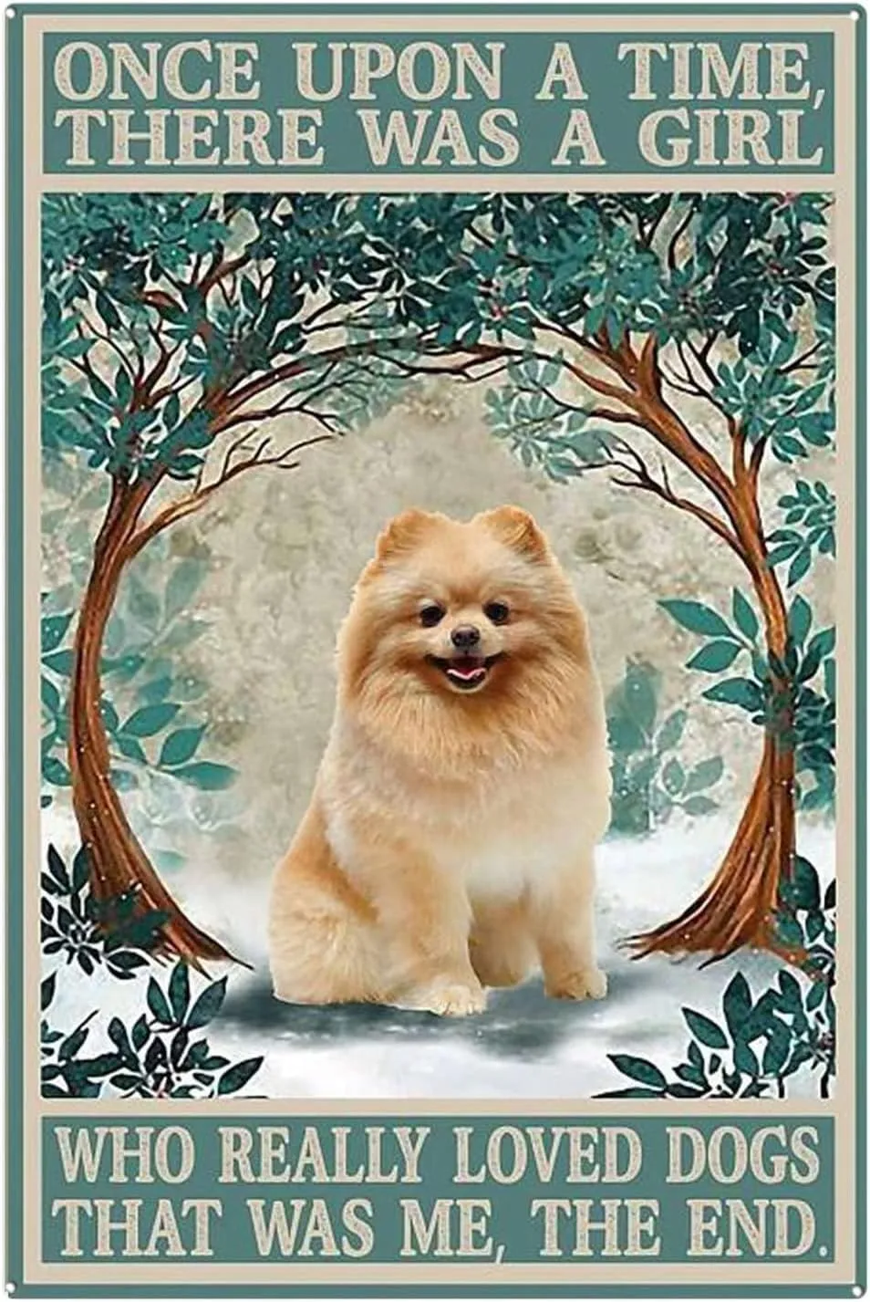 Once Upon A Time There was A Girl Who tectonics basin aircraft friendly vent Really Loved Dogs for Man Cave Rustic - 500 Piece Jigsaw Puzzle for Adults Families Kids Toys Gift Wall Decor Pomeranian Lover Funny Dog 