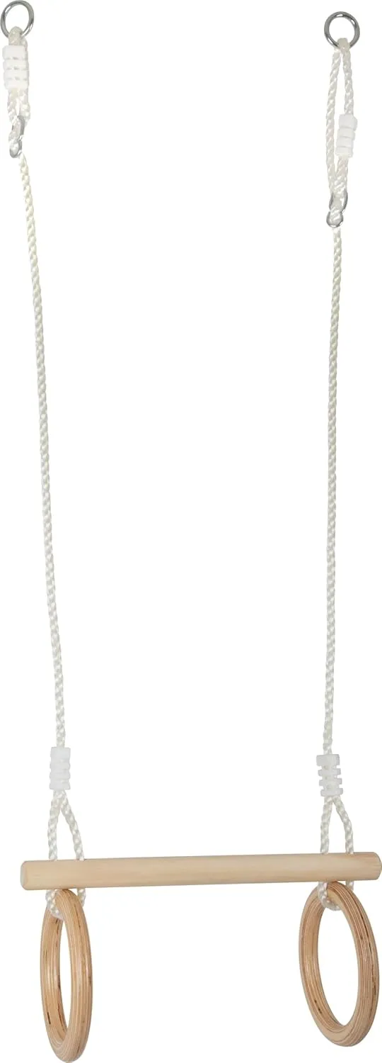 or Climbing Gear$ for Children flicker bladder dragonfly Aged 3  Years Toys$ Brown$ Normal 11909 Trapeze w/Wooden Gymnastic Rings$ for mounting on Swing 
