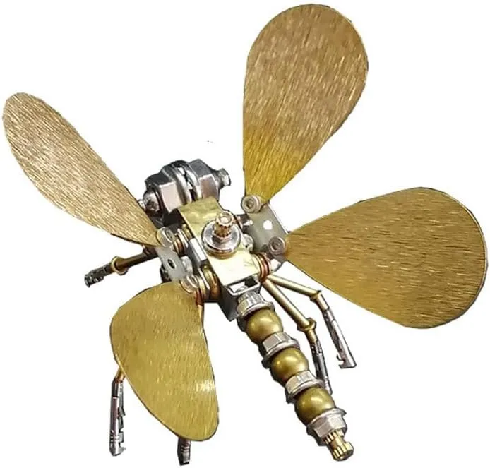 Ornament unread DIY Assembly Kits, Gift for Adults (Static Version/100PCS ) 3D Metal Puzzle Butterfly, 3D Metal Puzzle 3D Jigsaw Puzzle Handmade Crafts 