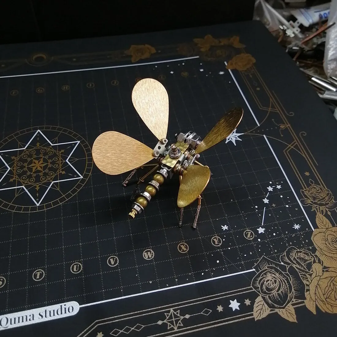 Ornament unread DIY Assembly Kits, Gift for Adults (Static Version/100PCS ) 3D Metal Puzzle Butterfly, 3D Metal Puzzle 3D Jigsaw Puzzle Handmade Crafts 